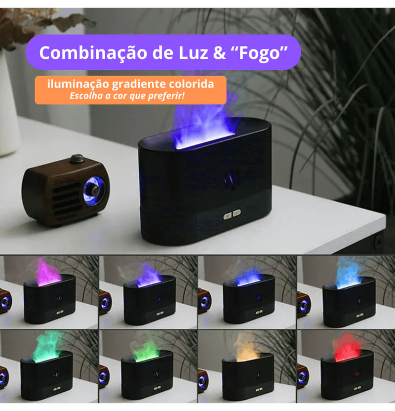 Umidificador e Difusor de Ar WaterFlame™ │ Produtos para seu Bem Estar & Casa