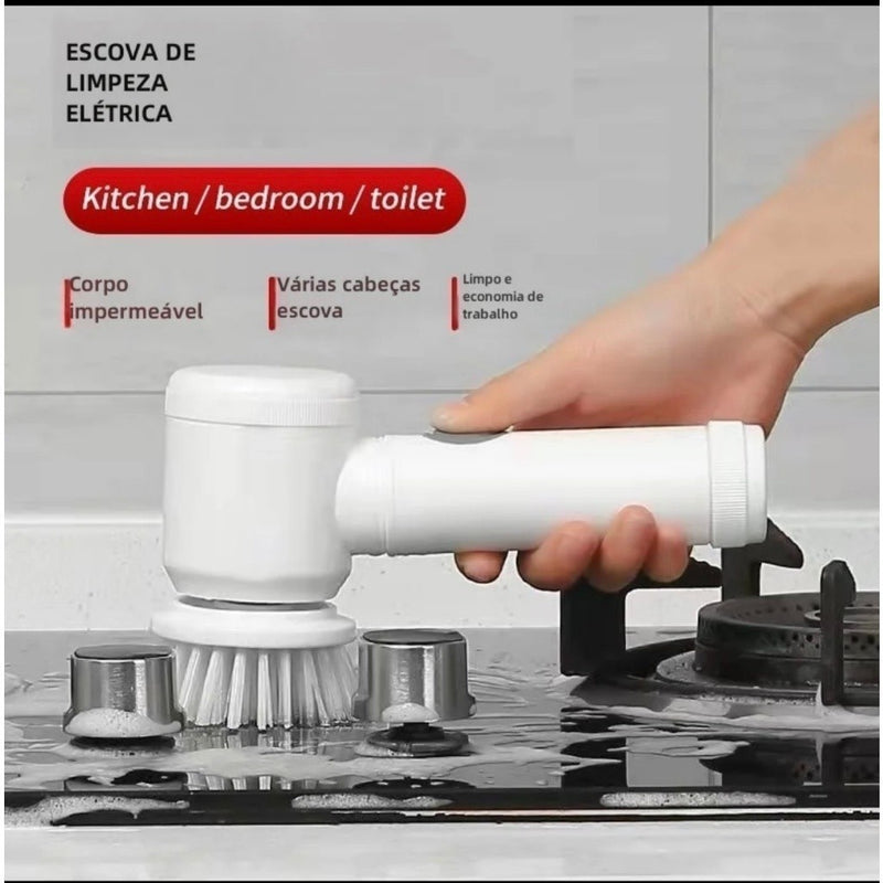 Escova Elétrica de Limpeza [SUPER PROMOÇÃO] 🔥